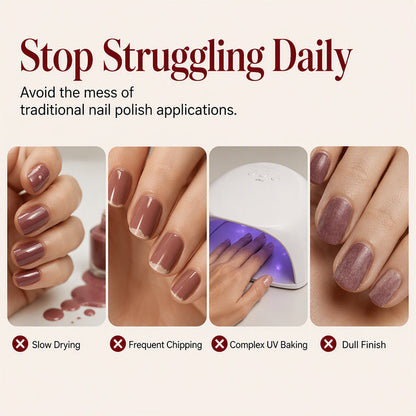 🔥50% OFF!!📢💅 Quick Dry Metallic Nail Polish – Bold Metallic Shine & Fast-Drying Colour, Get Party-Ready Nails in Minutes ✨