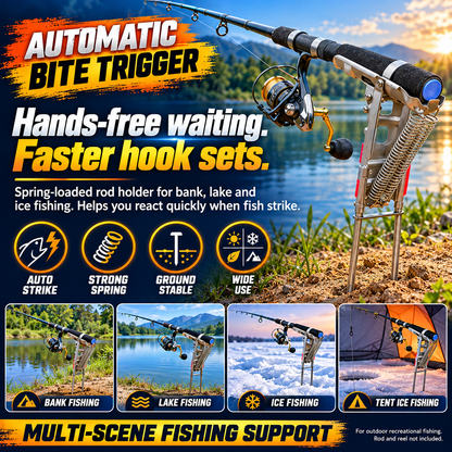 Automatic Double Spring Fishing Rod Holder