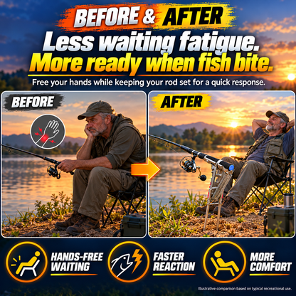 Automatic Double Spring Fishing Rod Holder