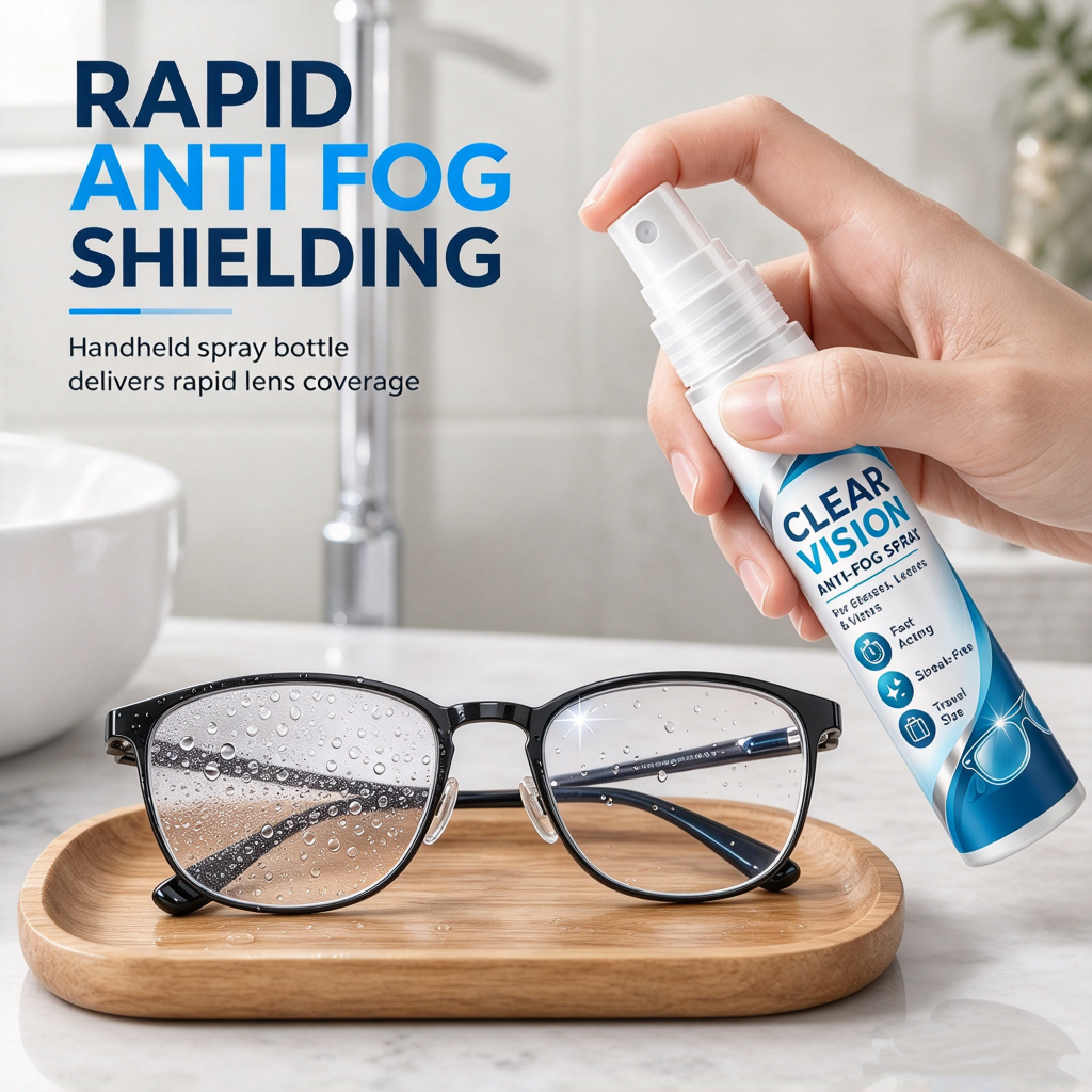 Portable Glasses Anti-Fog Spray and Lens Defogger