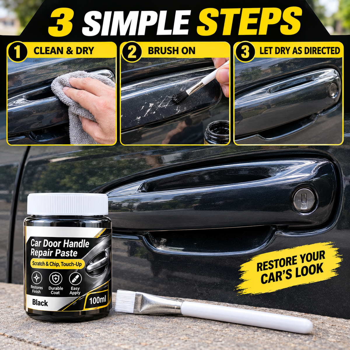 Car Door Handle Scratch Repair Paste