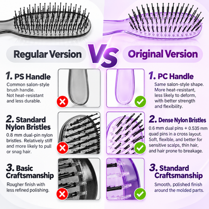 ⏳Time-Limited Special⏰Detangle Knots Instantly! Gentle Portable Scalp Massage Hairbrush