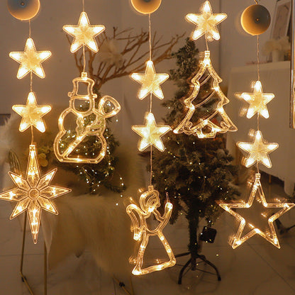 🥳2026 HOT SALE🥳💞50K+ SOLD! 🎄✨ 50% OFF! DIY Christmas Suction Window Lights – no drill, no residue, battery powered & reusable. Multiple festive shapes, warm or colourful glow! 🪟💚