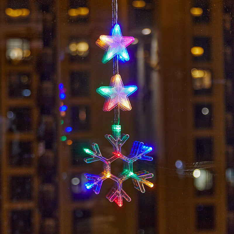 🥳2026 HOT SALE🥳💞50K+ SOLD! 🎄✨ 50% OFF! DIY Christmas Suction Window Lights – no drill, no residue, battery powered & reusable. Multiple festive shapes, warm or colourful glow! 🪟💚