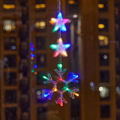 🥳2026 HOT SALE🥳💞50K+ SOLD! 🎄✨ 50% OFF! DIY Christmas Suction Window Lights – no drill, no residue, battery powered & reusable. Multiple festive shapes, warm or colourful glow! 🪟💚