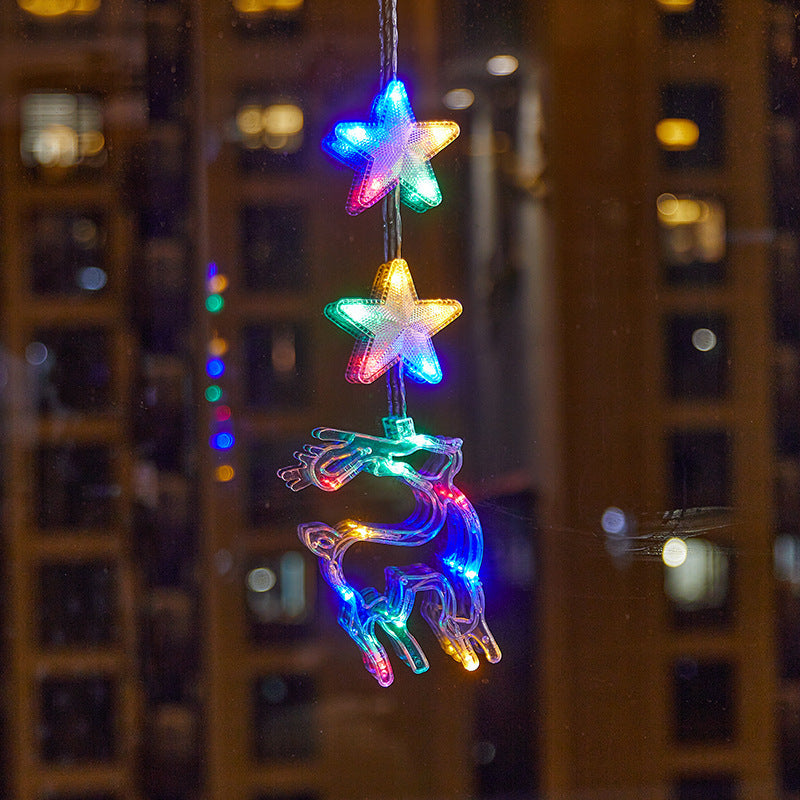 🥳2026 HOT SALE🥳💞50K+ SOLD! 🎄✨ 50% OFF! DIY Christmas Suction Window Lights – no drill, no residue, battery powered & reusable. Multiple festive shapes, warm or colourful glow! 🪟💚