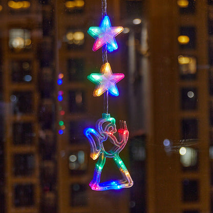 🥳2026 HOT SALE🥳💞50K+ SOLD! 🎄✨ 50% OFF! DIY Christmas Suction Window Lights – no drill, no residue, battery powered & reusable. Multiple festive shapes, warm or colourful glow! 🪟💚