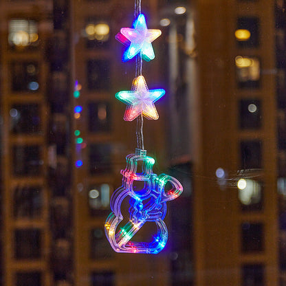 🥳2026 HOT SALE🥳💞50K+ SOLD! 🎄✨ 50% OFF! DIY Christmas Suction Window Lights – no drill, no residue, battery powered & reusable. Multiple festive shapes, warm or colourful glow! 🪟💚