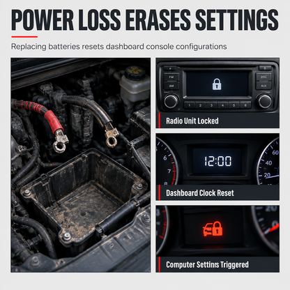 ⏳ ⏰Car OBD Battery Replacement Tool and Computer Memory Saver with Digital Display Leakage Detector