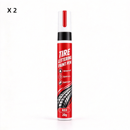 🥳Last Day🎉Tire Letter Paint Pen – Permanent-Style DIY Tire Lettering Marker, Waterproof, UV-Resistant & Heat-Resistant for Cars & Motorcycles🔥