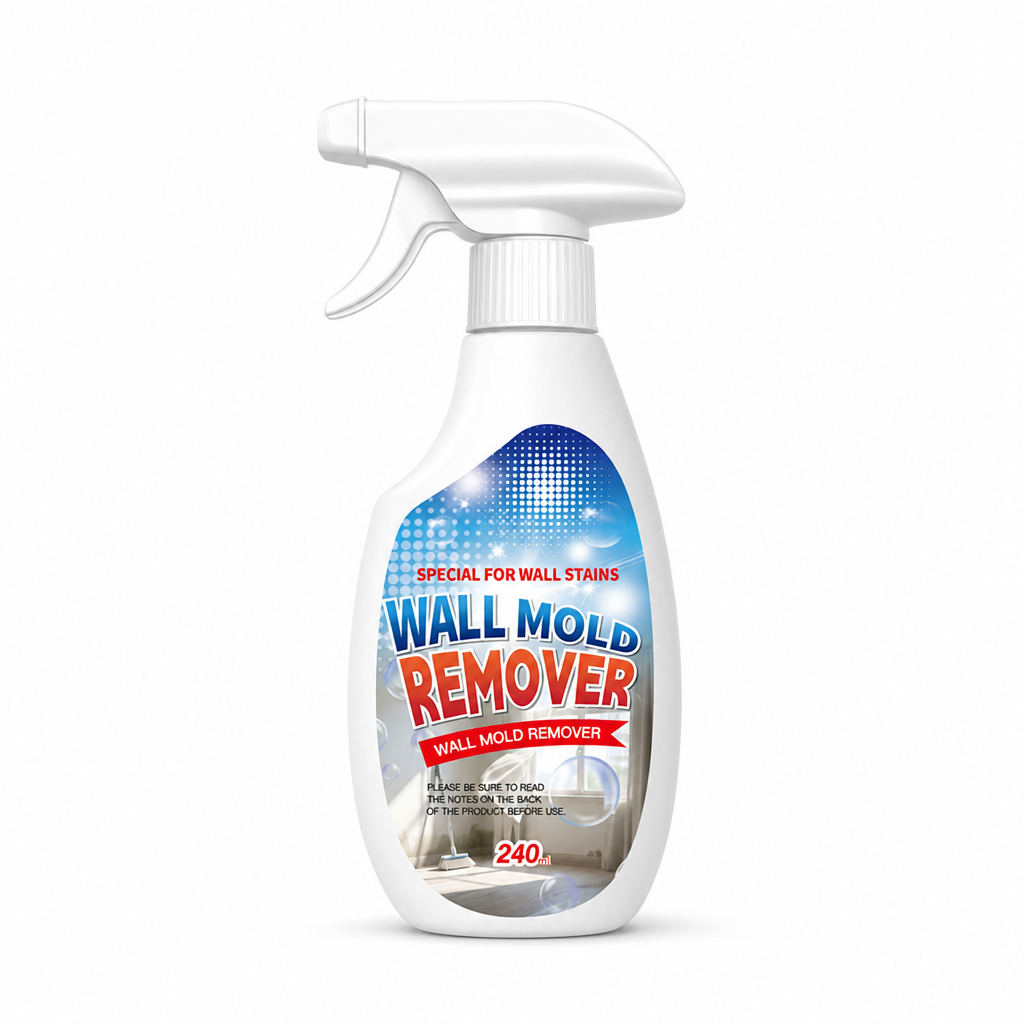 ⏳Last Day Buy 2 Get 1 Free📢Wall Mold & Mildew Remover Spray 240ml, Quick Stain Removal for Painted Walls and Wallpaper🧱