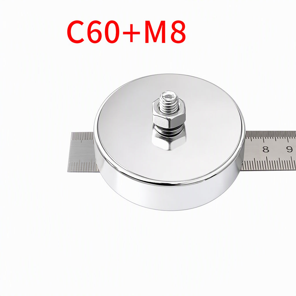 Heavy-Duty Neodymium Pot Magnets with Countersunk Hole