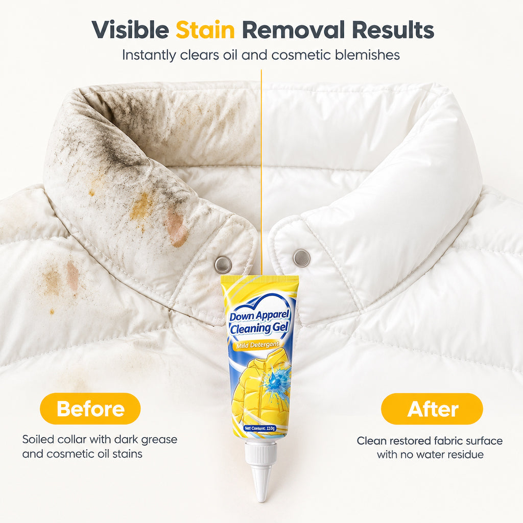 No-Rinse Down Jacket Cleaning Gel for Stain and Oil Removal