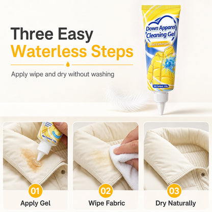 No-Rinse Down Jacket Cleaning Gel for Stain and Oil Removal