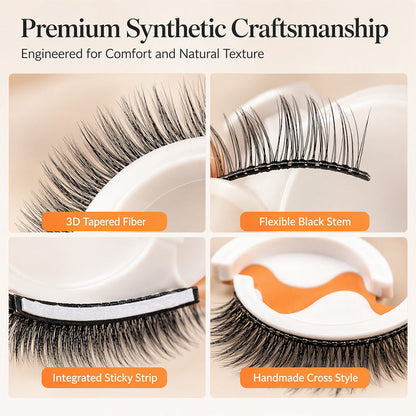 Self-Adhesive Natural Look False Eyelashes