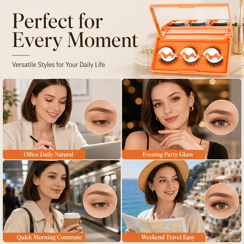 Self-Adhesive Natural Look False Eyelashes