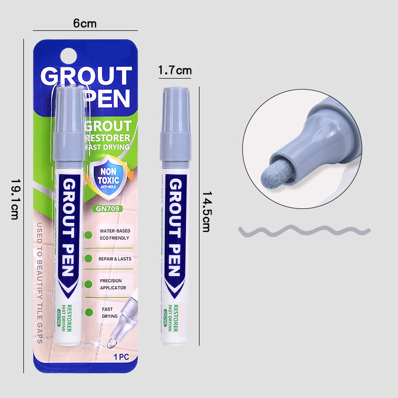 🥳2026 HOT SALE🥳💞50K+ SOLD! 🧱🖊️ 50% OFF! Grout Restorer Pen – instantly covers dirty, black grout lines. Fast-drying, waterproof & precision nib for a clean fresh look! ✨✅