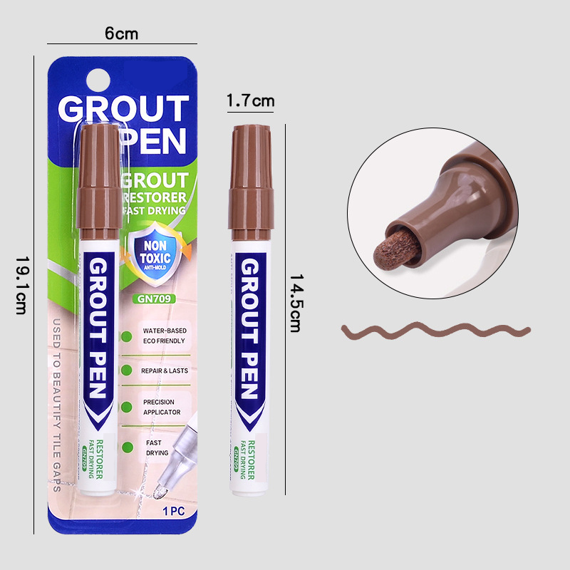🥳2026 HOT SALE🥳💞50K+ SOLD! 🧱🖊️ 50% OFF! Grout Restorer Pen – instantly covers dirty, black grout lines. Fast-drying, waterproof & precision nib for a clean fresh look! ✨✅