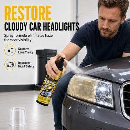 Car Headlight Restoration Spray for Car Light Repair and Renovation