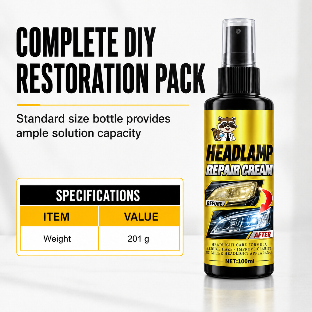Car Headlight Restoration Spray for Car Light Repair and Renovation