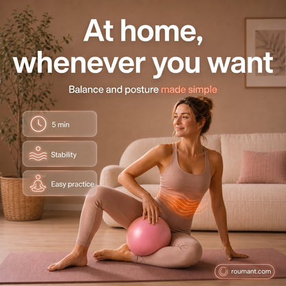 💜9-inch Anti-Burst Pilates Ball with Pump