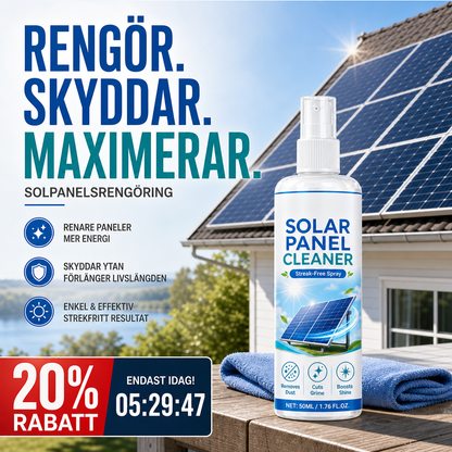 🛒 50% OFF NOW! ☀️ Advanced solar panel cleaning spray – Effectively removes dirt & improves energy output – Easy-to-use outdoor product 💧