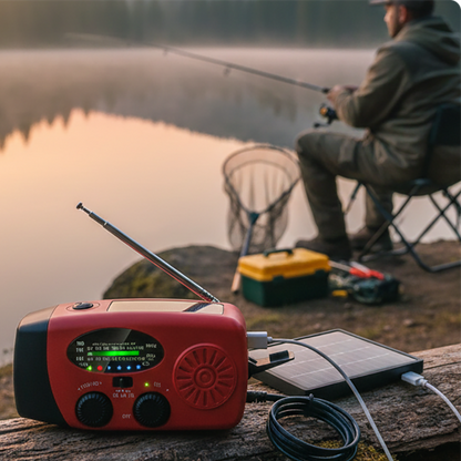 📢 LIMITED-TIME 50% OFF! 📻Multifunctional Portable Solar Emergency Radio – Power Bank, Hand Crank & Weather Alert for Outdoor & Crisis Preparedness